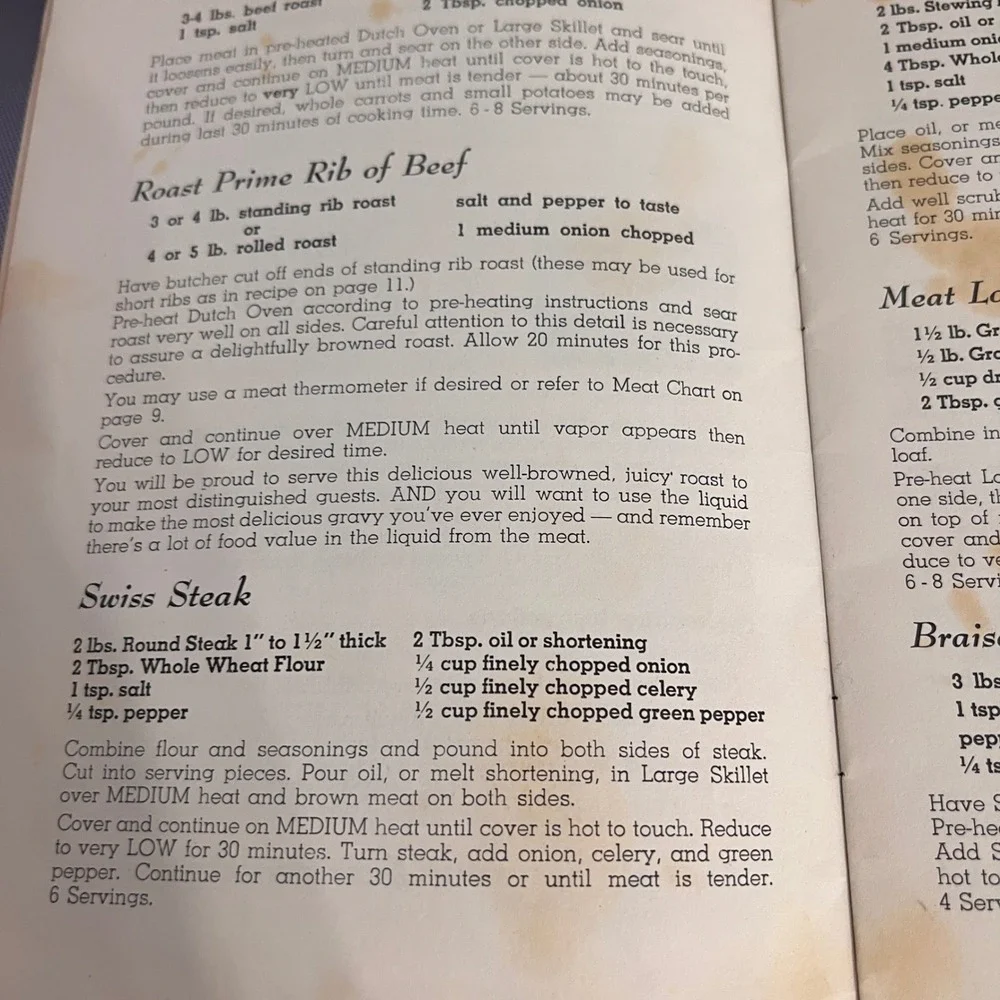Vintage Golden West Cook Book Stainless Steel Waterless Cookware‎ Recipe Guide